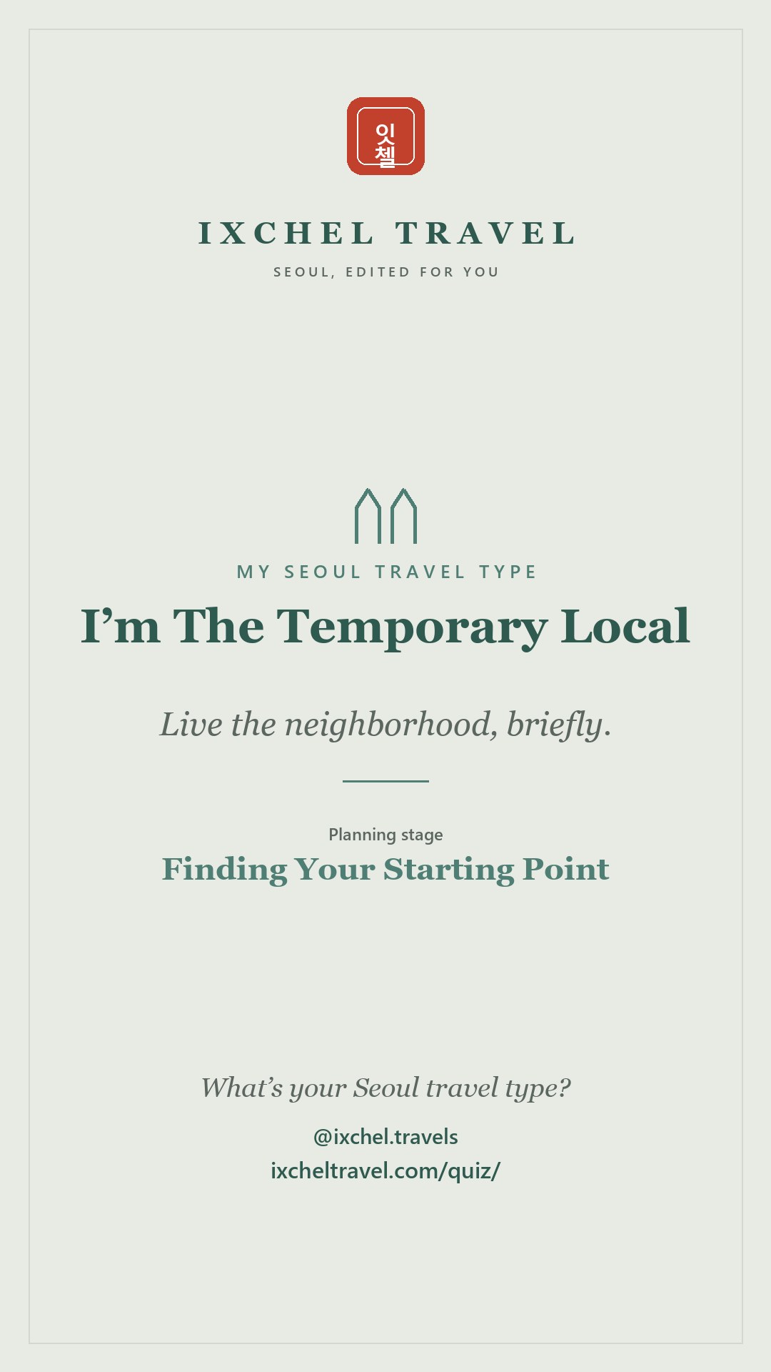 Shareable The Temporary Local result card for your Instagram Story.